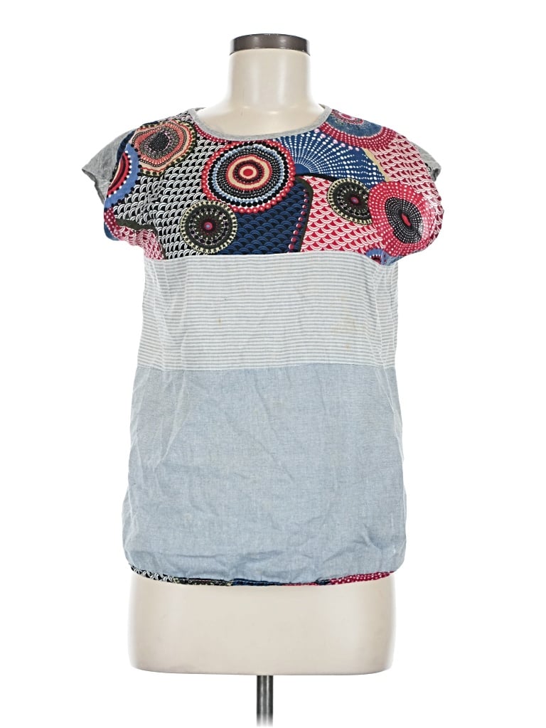 Pre-owned Assorted Brands Sleeveless T-shirt In Blue