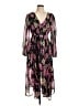 Unbranded 100% Polyester Floral Black Cocktail Dress Size XL - photo 1