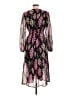 Unbranded 100% Polyester Floral Black Cocktail Dress Size XL - photo 2