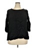Jigsaw 100% Viscose Black 3/4 Sleeve Blouse Size 18 - photo 1