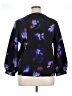 Chico's Floral Black Long Sleeve Blouse Size XL - photo 2