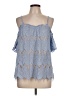 Blue Rain Blue Short Sleeve Blouse Size L - photo 1