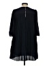 Unbranded Solid Black Blue Casual Dress Size 14 - photo 2