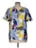 Chico's Tropical Blue Short Sleeve Blouse Size Lg (2) - photo 1