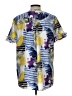 Chico's Tropical Blue Short Sleeve Blouse Size Lg (2) - photo 2