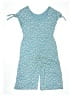 Tea 100% Cotton Hearts Teal Romper Size 14 - photo 2