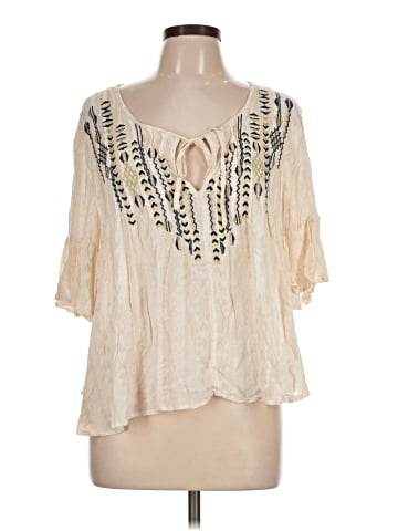 Ecote 3/4 Sleeve Blouse (view 1)