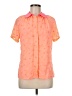Nishe 100% Polyester Orange Short Sleeve Blouse Size 6 - photo 1