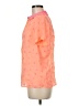 Nishe 100% Polyester Orange Short Sleeve Blouse Size 6 - photo 5