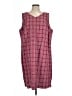 Elizabeth Plaid Red Casual Dress Size L - photo 1