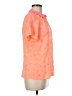 Nishe 100% Polyester Orange Short Sleeve Blouse Size 6 - photo 4