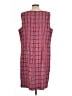 Elizabeth Plaid Red Casual Dress Size L - photo 2