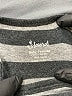 Leveret 100% Cotton Stripes Gray Long Sleeve Onesie Size 18-24 mo - photo 3