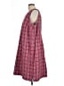 Elizabeth Plaid Red Casual Dress Size L - photo 5