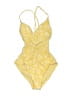 Robin Piccone Print Yellow One Piece Swimsuit Size 4 - photo 1
