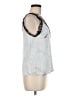 fleur du mal 100% Silk Silver Gray Sleeveless Silk Top Size M - photo 4