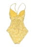 Robin Piccone Print Yellow One Piece Swimsuit Size 4 - photo 2