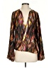 Alexis 100% Silk Brown 3/4 Sleeve Silk Top Size S - photo 1