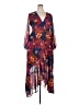 Mixed 100% Polyester Floral Burgundy Cocktail Dress Size XXL - photo 1