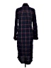 dip 100% Viscose Plaid Blue Casual Dress Size M - photo 2