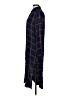 dip 100% Viscose Plaid Blue Casual Dress Size M - photo 5