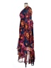 Mixed 100% Polyester Floral Burgundy Cocktail Dress Size XXL - photo 5