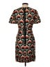 Milly 100% Silk Print Red Casual Dress Size 4 - photo 2