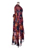 Mixed 100% Polyester Floral Burgundy Cocktail Dress Size XXL - photo 4