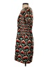 Milly 100% Silk Print Red Casual Dress Size 4 - photo 5
