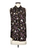 Ann Taylor LOFT 100% Polyester Paisley Black Sleeveless Blouse Size S - photo 1