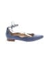 Talbots Animal Print Solid Blue Flats Size 8 1/2 - photo 1