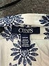 Chaps 100% Cotton Blue Short Sleeve Blouse Size S - photo 7
