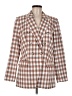 Nine West Checkered-gingham Brown Blazer Size M - photo 1