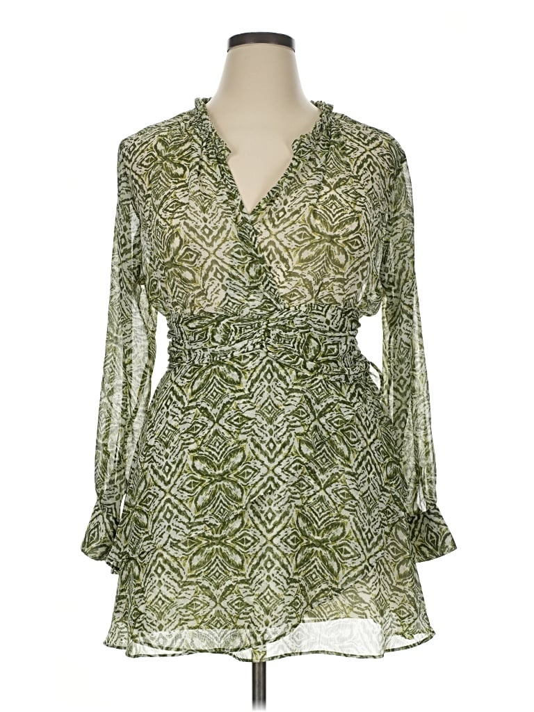Pre-owned Zara Cocktail Dress In Green