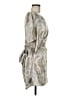 BCBGMAXAZRIA Metallic Silver Cocktail Dress Size M - photo 4