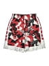 Nike 100% Polyester Print Red Athletic Shorts Size M (kids) - photo 1
