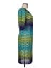 Missoni 100% Polyester Chevron-herringbone Teal Cocktail Dress Size EU (IT) 42 / US 6 - photo 4