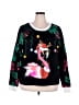 Assorted Brands Tropical Black Pullover Sweater Size XXL - photo 1