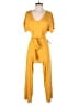 Velvet Torch Solid Yellow Jumpsuit Size M - photo 1