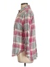 Impressions 100% Cotton Plaid Pink Long Sleeve Button-Down Shirt Size L - photo 5