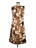 Talbots Print Brown Casual Dress Size 6 - photo 2