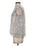 Violet & Claire 100% Polyester Silver Sleeveless Blouse Size S - photo 5