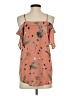 Express Outlet 100% Polyester Orange Sleeveless Blouse Size S - photo 2