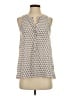 dalia 100% Polyester Ivory Sleeveless Blouse Size S - photo 1