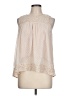 Hem & Thread 100% Polyester Ivory Tank Top Size L - photo 1