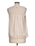 Hem & Thread 100% Polyester Ivory Tank Top Size L - photo 2