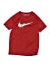 Nike 100% Polyester Red Short Sleeve Top Size M (kids) - photo 1