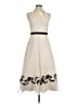 David's Bridal 100% Polyester Ivory Cocktail Dress Size 10 - photo 1