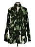 Cos 100% Rayon Camo Green Long Sleeve Blouse Size 8 - photo 2