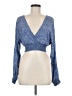 OVS Blue Long Sleeve Blouse Size EU (IT) 42 / US 6 - photo 1